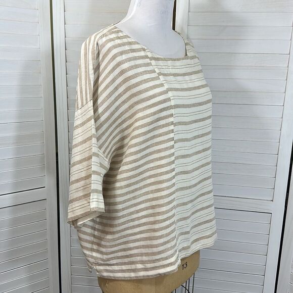 Pure J. Jill Linen Top Size Large Lagenlook Oversized NWOT - Picture 8 of 12